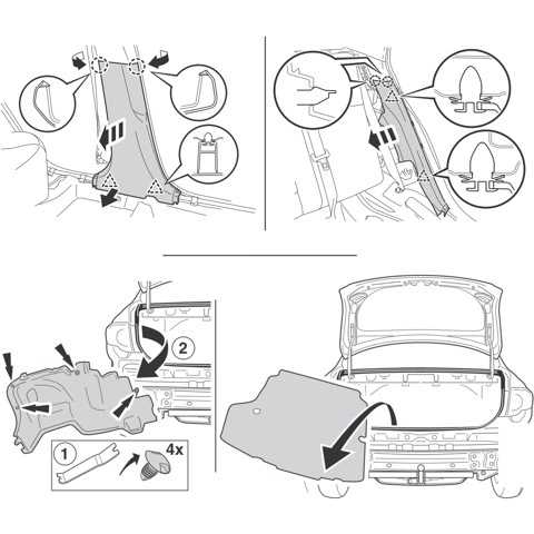 Как открыть багажник ford kuga изнутри?