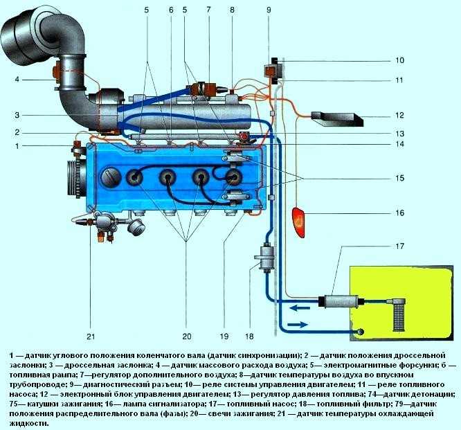 Особенности устройства инжекторного двигателя 406 газель
