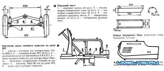 Передний адаптер для мотоблока мтз своими руками чертежи и размеры