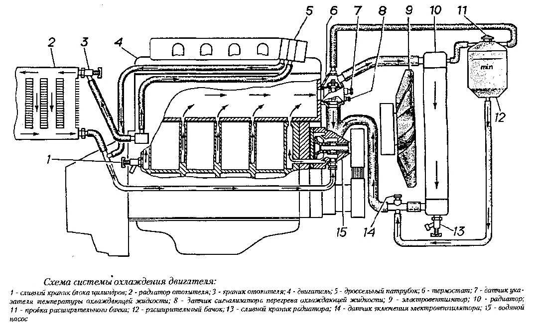 Система отопления двигателя 4216 газель схема. система охлаждения. модификации модельного ряда. замена охлаждающей жидкости газель бизнес 4216