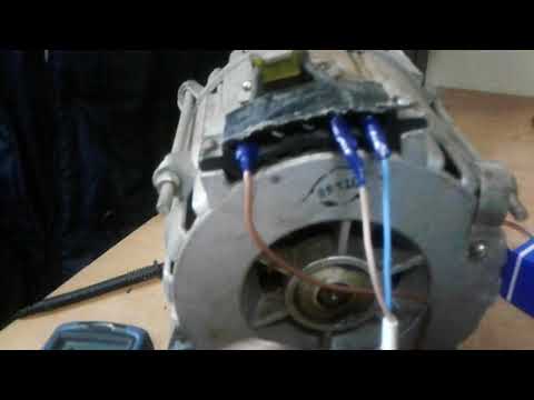 Пусковая обмотка однофазного двигателя с конденсатором
