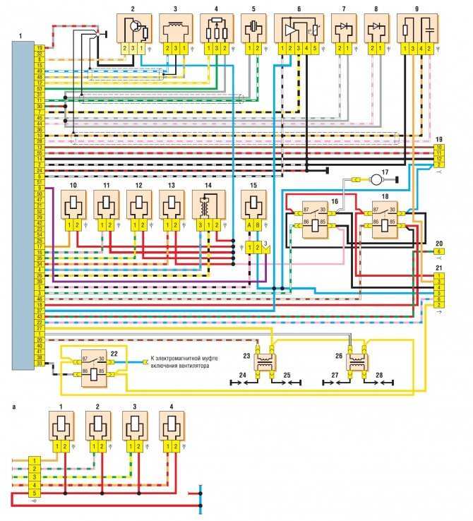 Схема электрооборудования газель с змз-406, 405, умз-4216, 4215