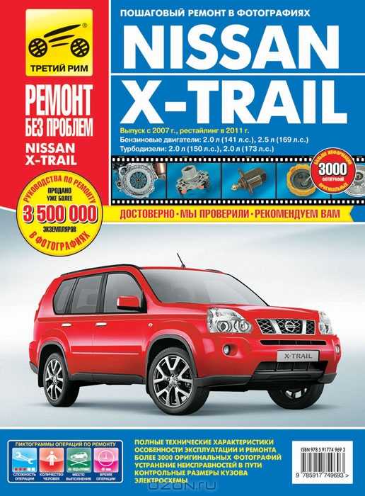 Nissan x-trail | rogue с 2007 года, разборка и сборка двигателя qr25de инструкция онлайн