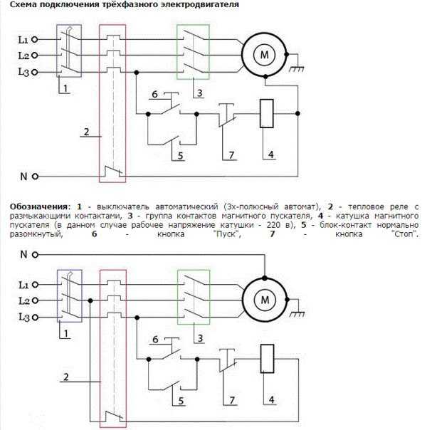 Реверс двигателя постоянного и переменного тока: схемы подключения