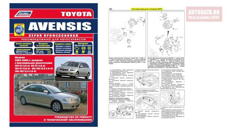Онлайн руководство по ремонту toyota avensis с 2009