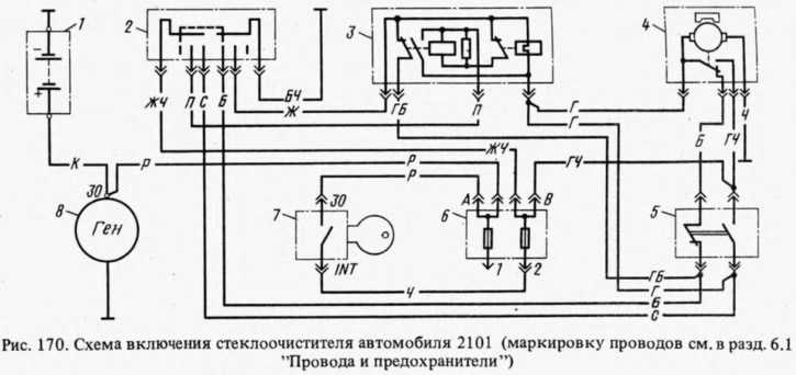 Схема дворники классика