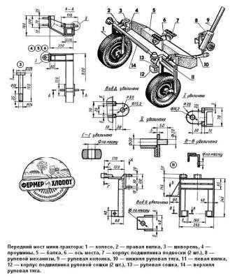 Гусеничный минитрактор