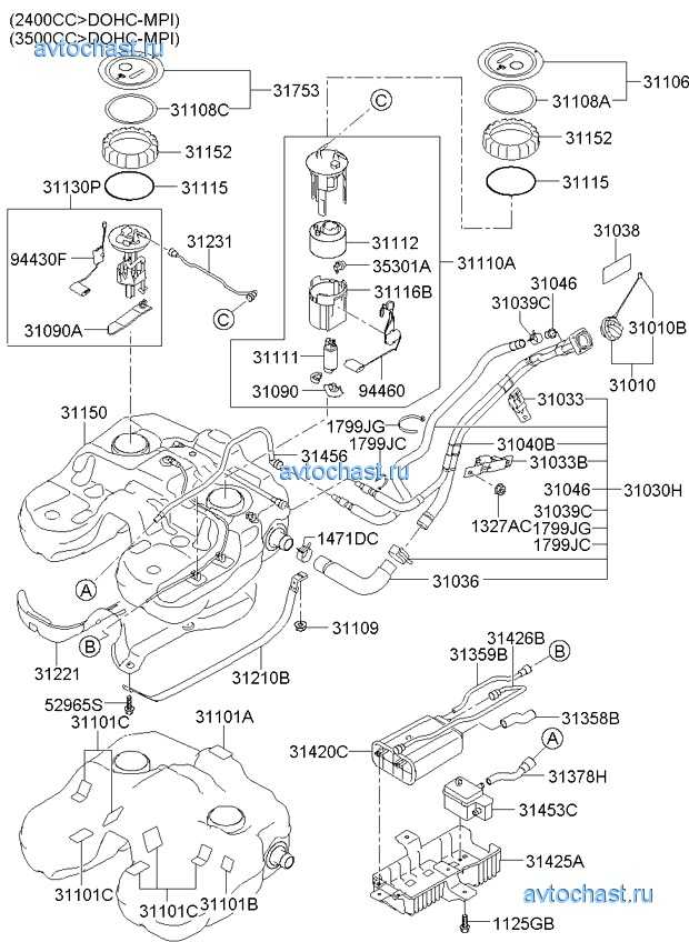 Kia sorento с 2002 года, система питания дизельного двигателя 2,5 л r4 инструкция онлайн