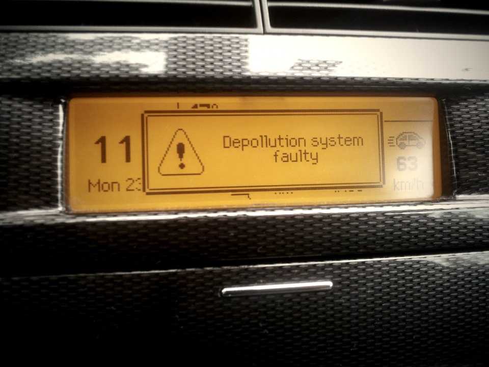 Depollution system faulty пежо 308 - autosystems