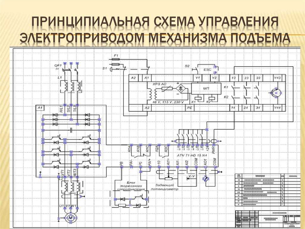 Принципиальная схема автоматики