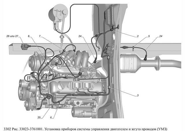 Устройство двигателя 4216 газель схема