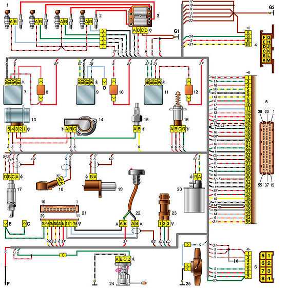 Электрические схемы ваз 2109 / подробное описание