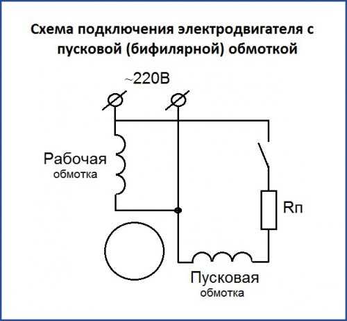 Схема однофазного двигателя - советы электрика - electro genius