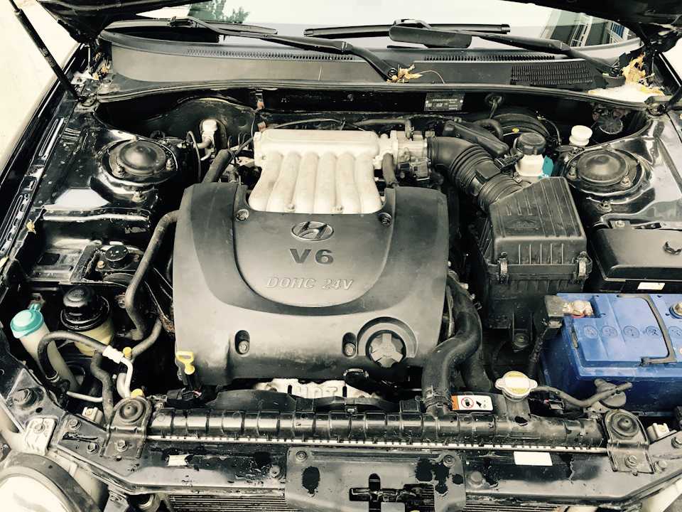 Hyundai sonata 2.7i v6 4дв. седан, 172 л.с, 4акпп, 2001 – 2005 г.в. — признаки износа маслосъемных колпачков двигателя