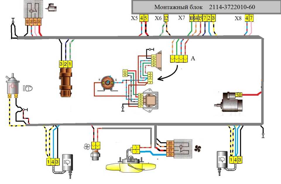 Схема управления двигателем змз-40524