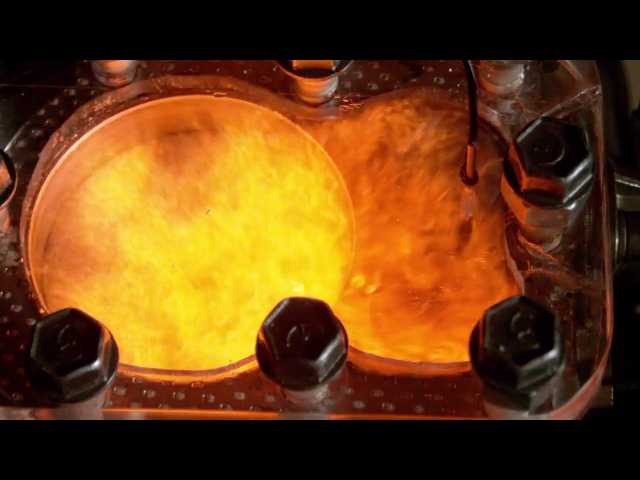 Процесс сгорания топлива в двигателе