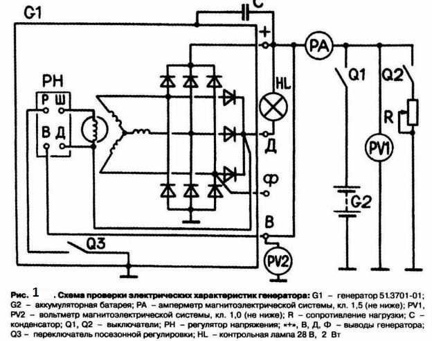 Схема подключения генератора мтз 82 с двигателем д245