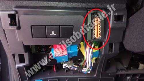 Where is the obd2 port in my citroen c4 (2004 - 2010)