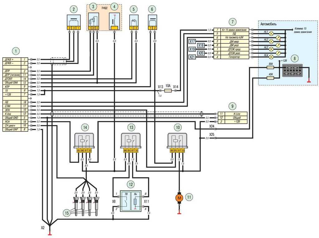 Схема электрооборудования уаз 390945 двигатель 409