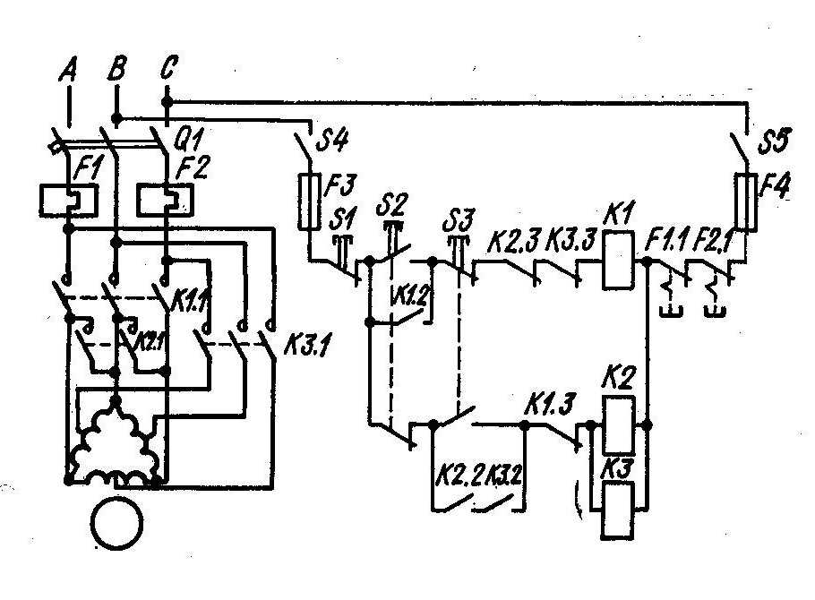 Двухскоростные асинхронные электродвигатели схема подключения