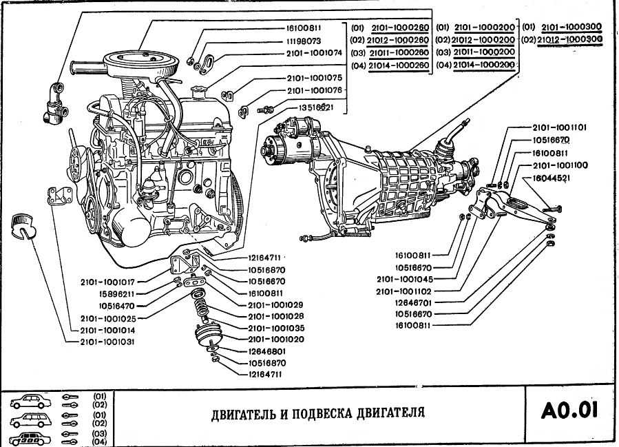 Двигатель 2101 1,2 л